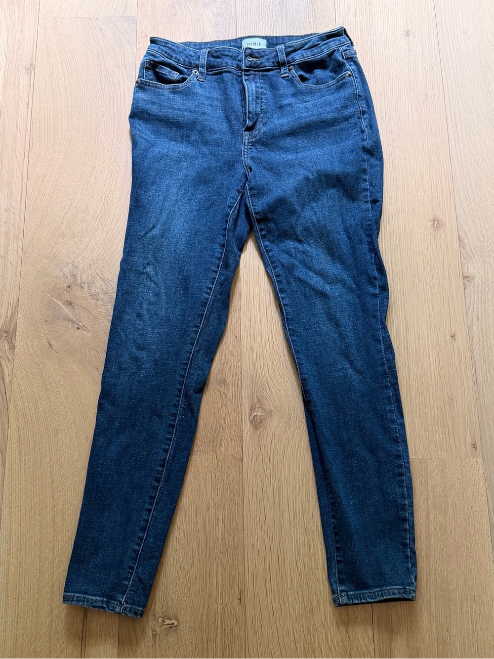 Pistola Dark Wash Skinny Jeans Size 28 Stretch Denim Mid Rise Premium Fit